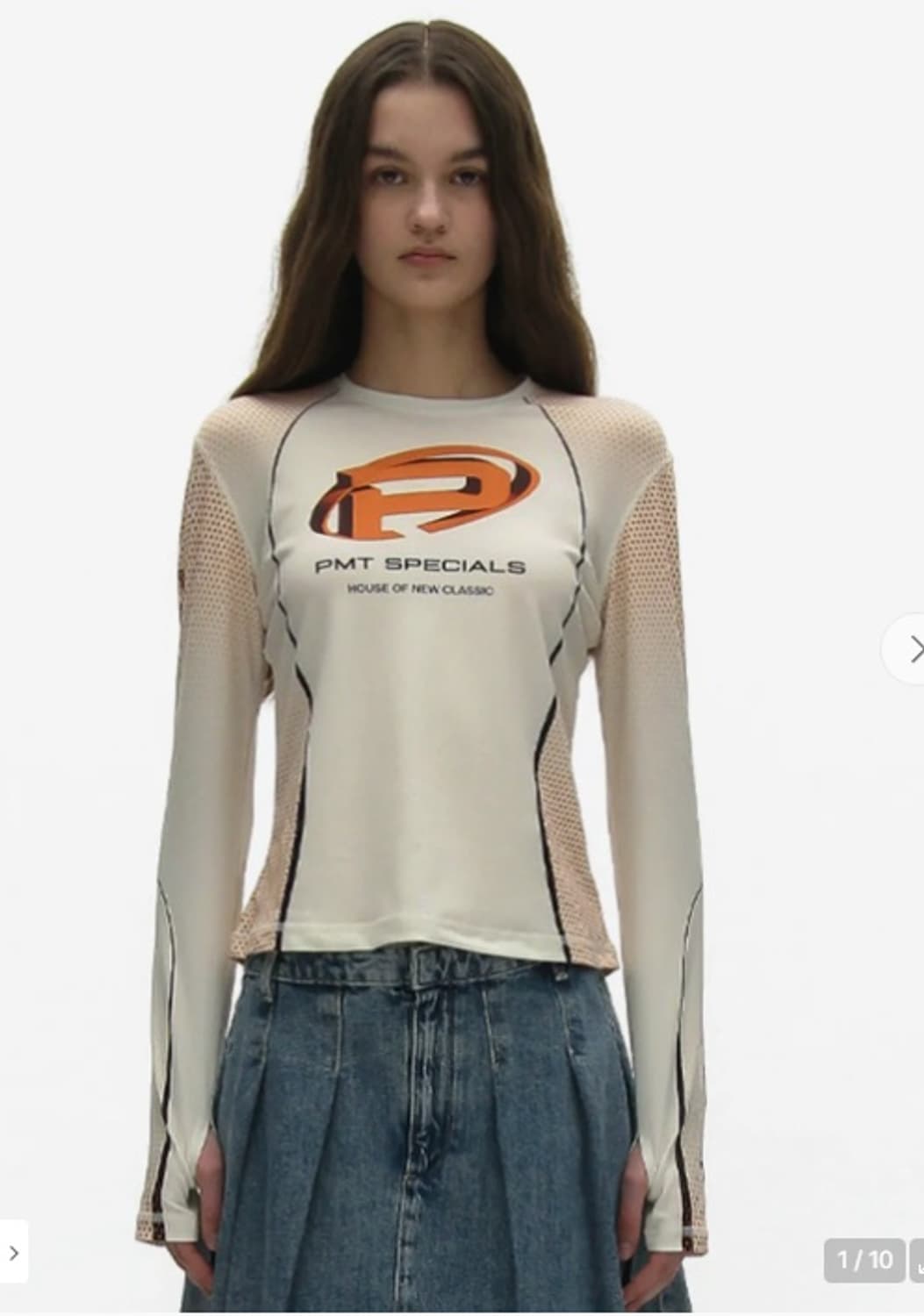 파르티멘토 모토 레이싱 저지 탑 베이지 F 상품이미지1