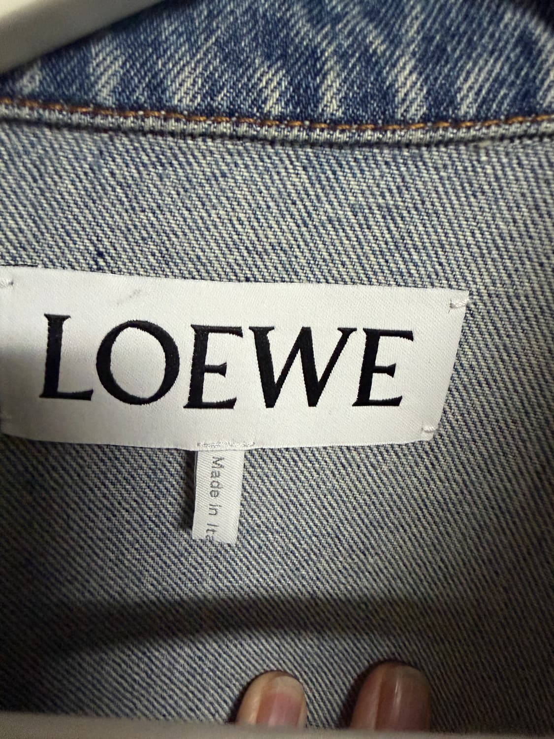 로에베 아나그램 데님 자켓 46 국내매장판 상품이미지5