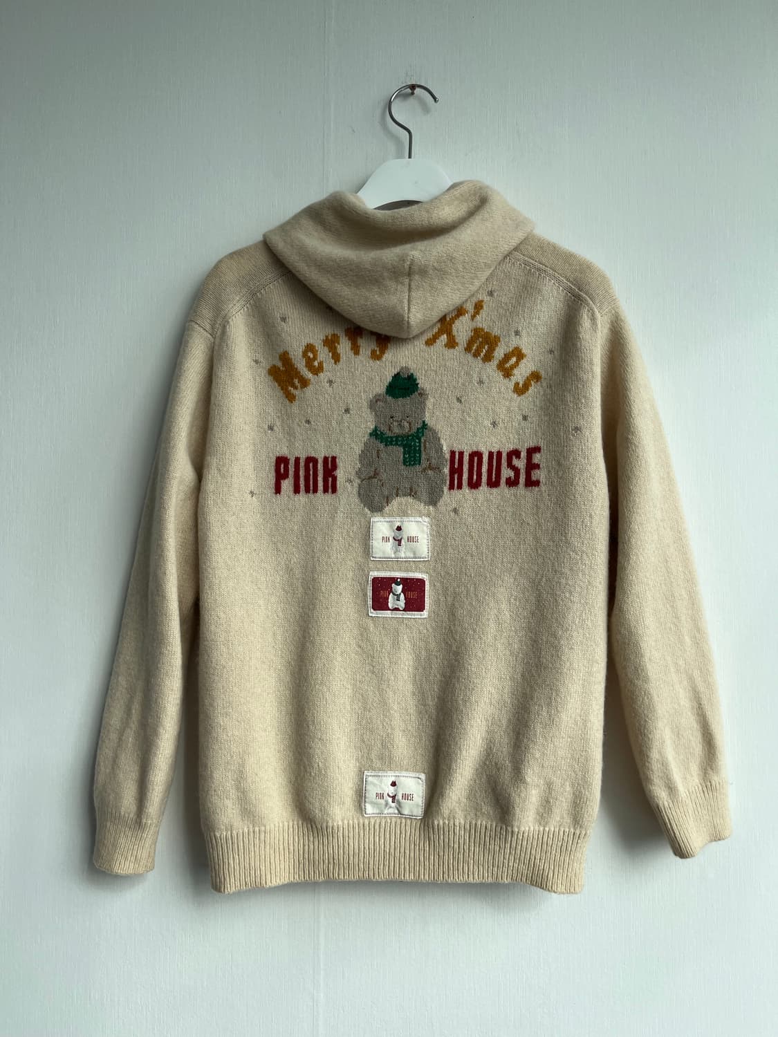 PINK HOUSE 노르딕 베어 후드 가디건 상품이미지4