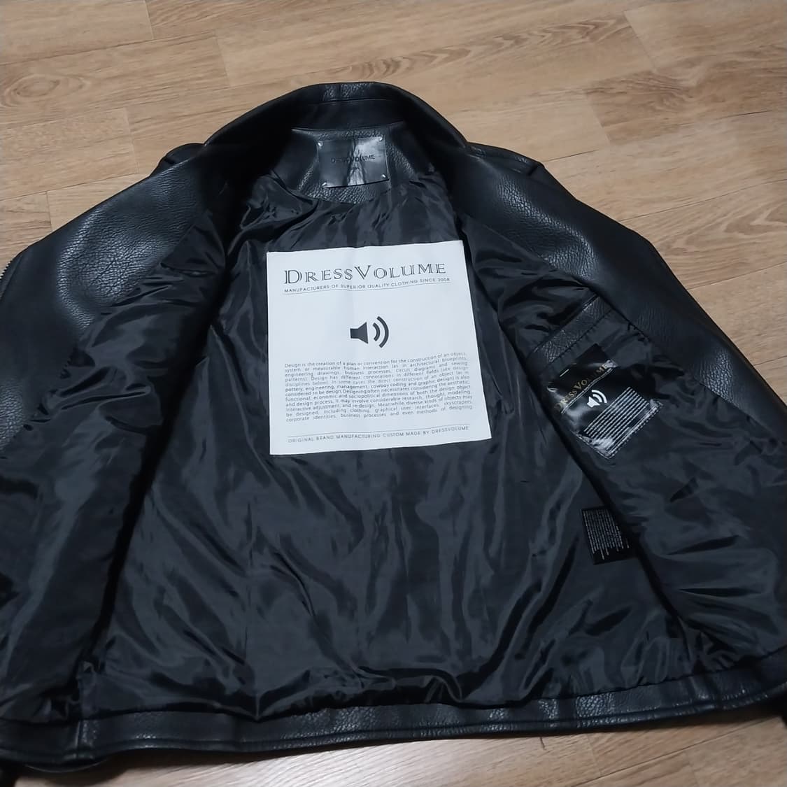 인조가죽 라이딩 자켓 남성95  상품이미지6