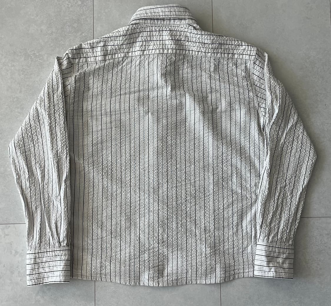 [1] 리젤서비스 스트라이프 크롭셔츠 상품이미지2