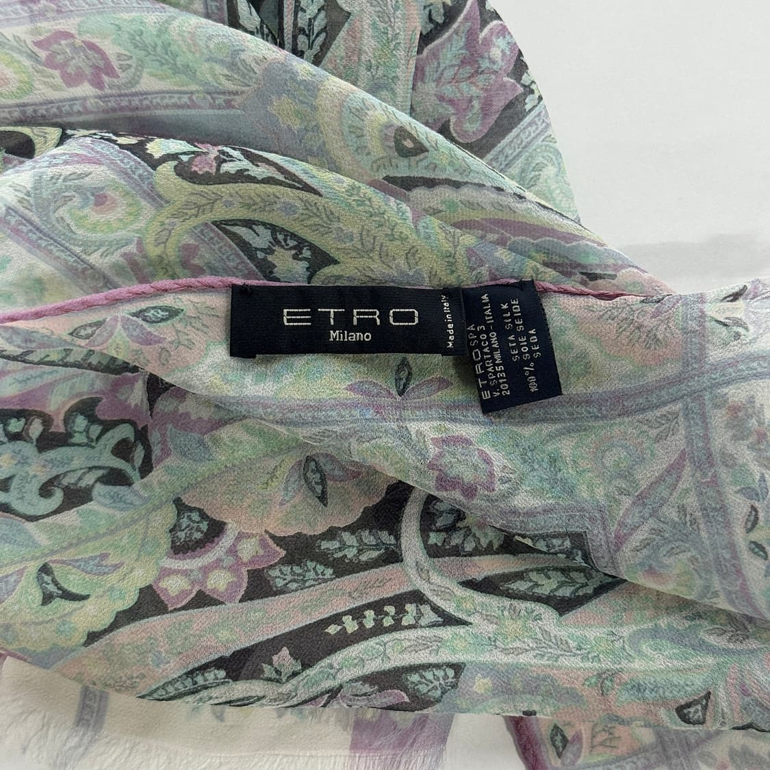 에트로 ETRO 페이즐리 실크 스카프 상품이미지2