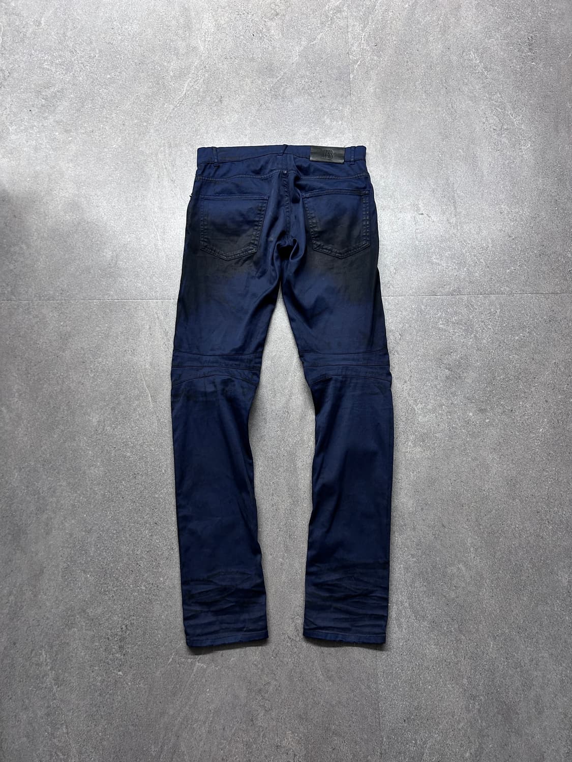 피에르 발망 오일 워싱 슬림 바이커 팬츠 상품이미지5