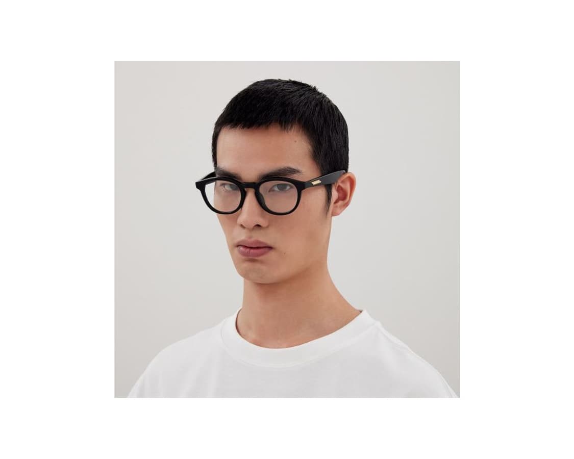 보테가베네타 로고 템플 아세테이트 안경 브라운 상품이미지1
