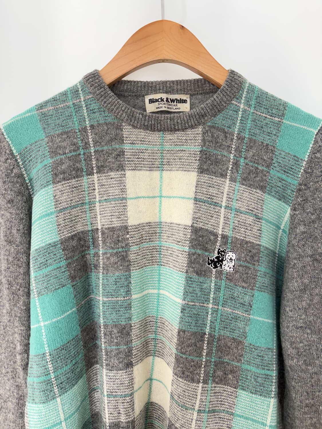 BLACK & WHITE knit (made in SCOTLAND)  상품이미지2