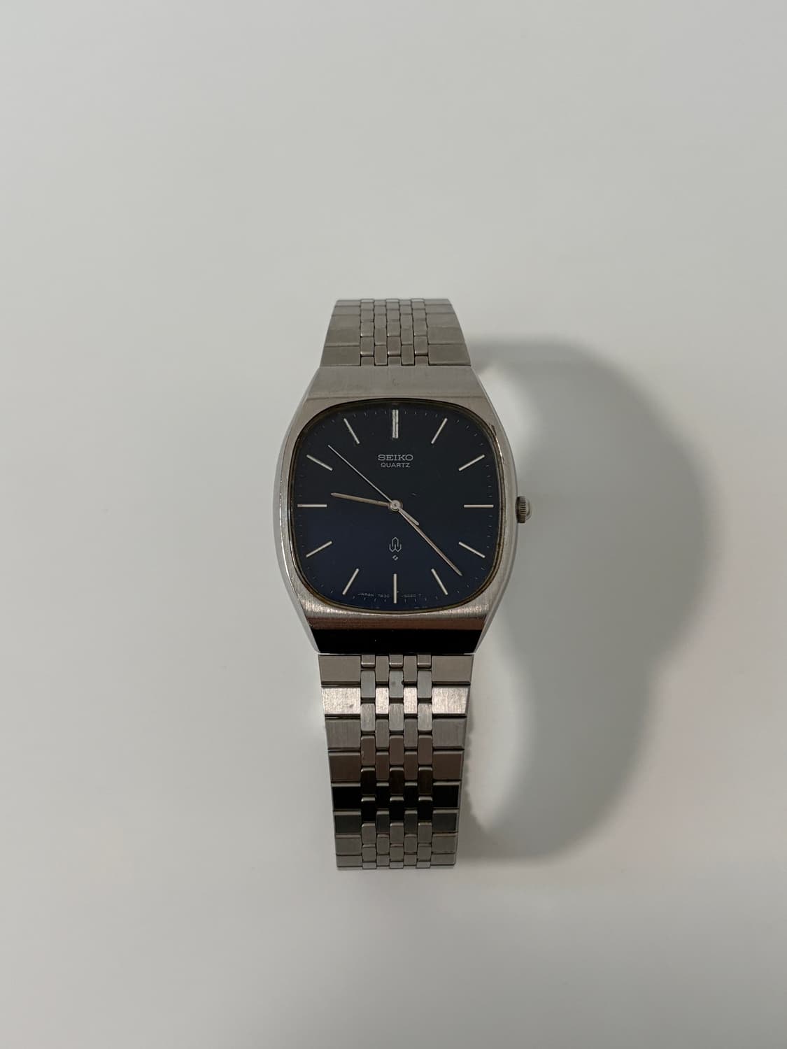 80s metalic blue dial square quartz 상품이미지5