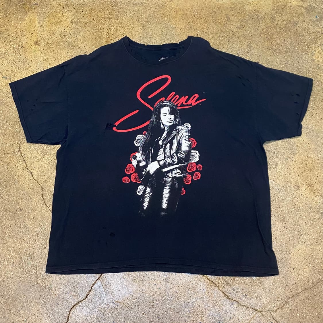 레어) 미국 빈티지 셀레나 프린팅 티셔츠 반팔티 락티셔츠 빅사이즈 상품이미지1