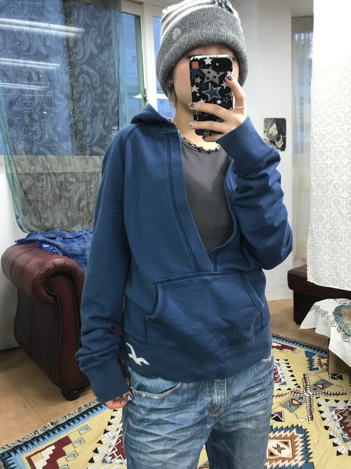 홀리스터 여성 브이넥 후드티 (Z1038) 상품이미지1