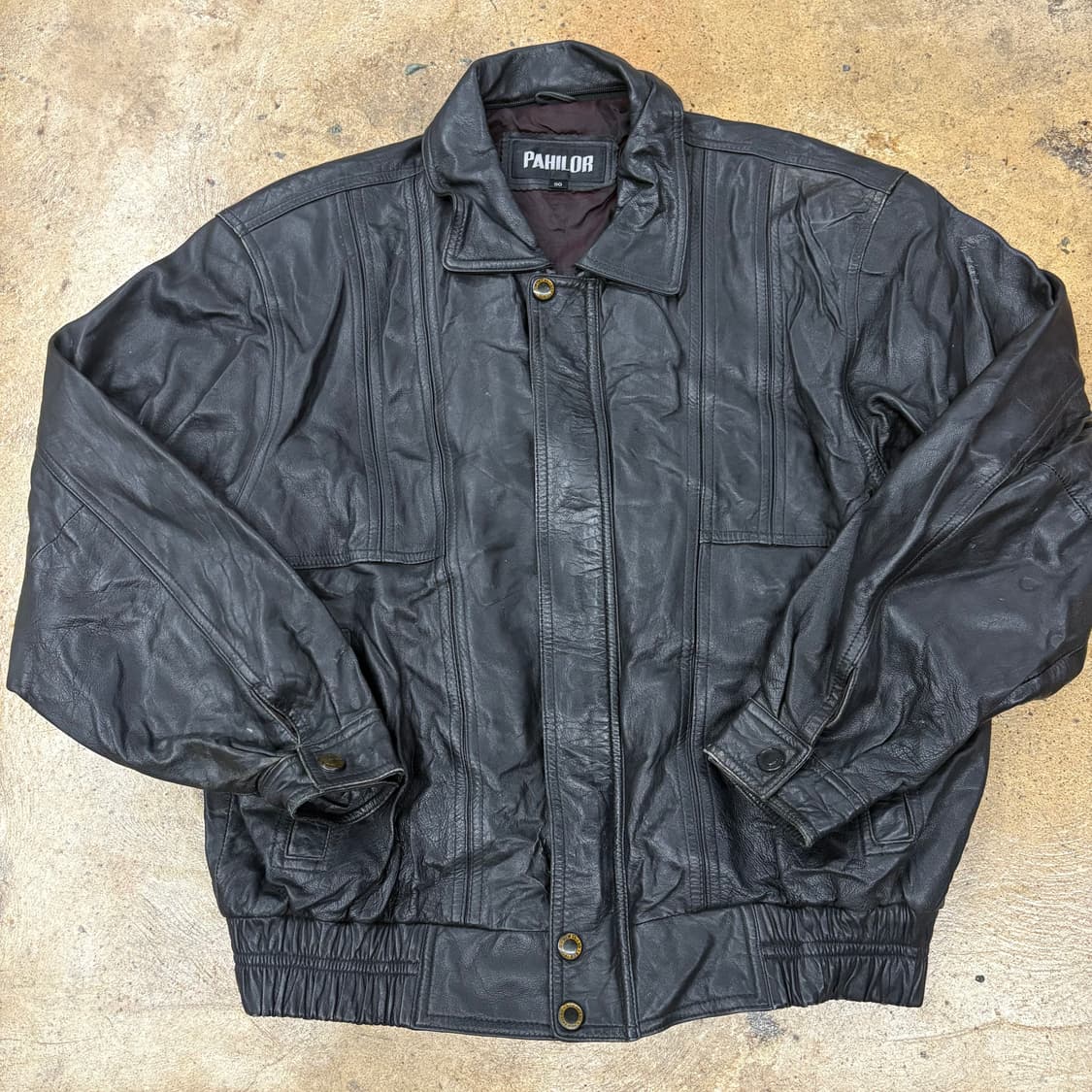 [정품/90] PAHILOR 빈티지 가죽 봄버 자켓 b19 상품이미지2