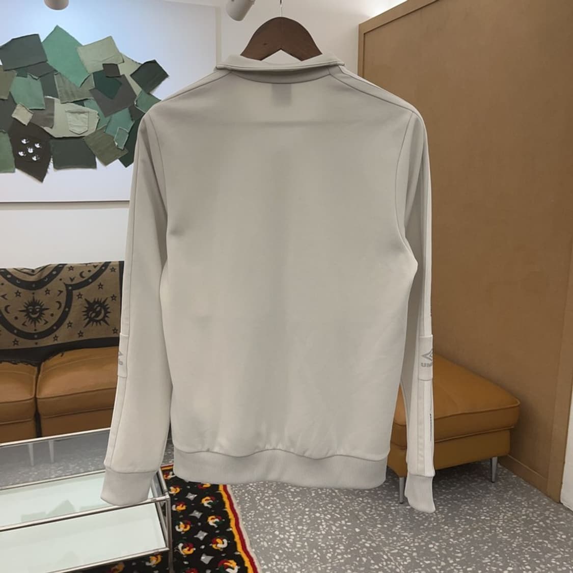 엄브로 유니크 사이드라인 화이트 트랙탑 져지 집업 95 C07307 상품이미지4