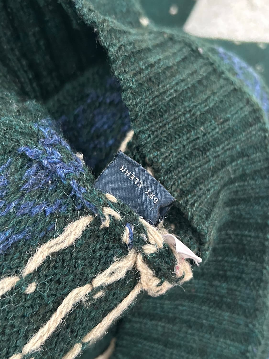 *유일매물* 2000s 폴로 노르딕 하트 딥그린 니트 상품이미지5