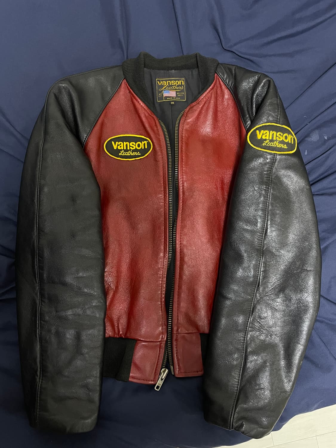 밴슨 가죽 자켓 36사이즈 상품이미지2