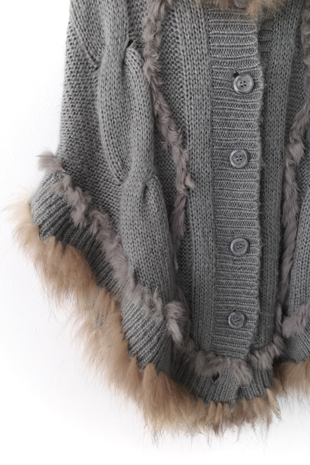 fur grunge cape 상품이미지4