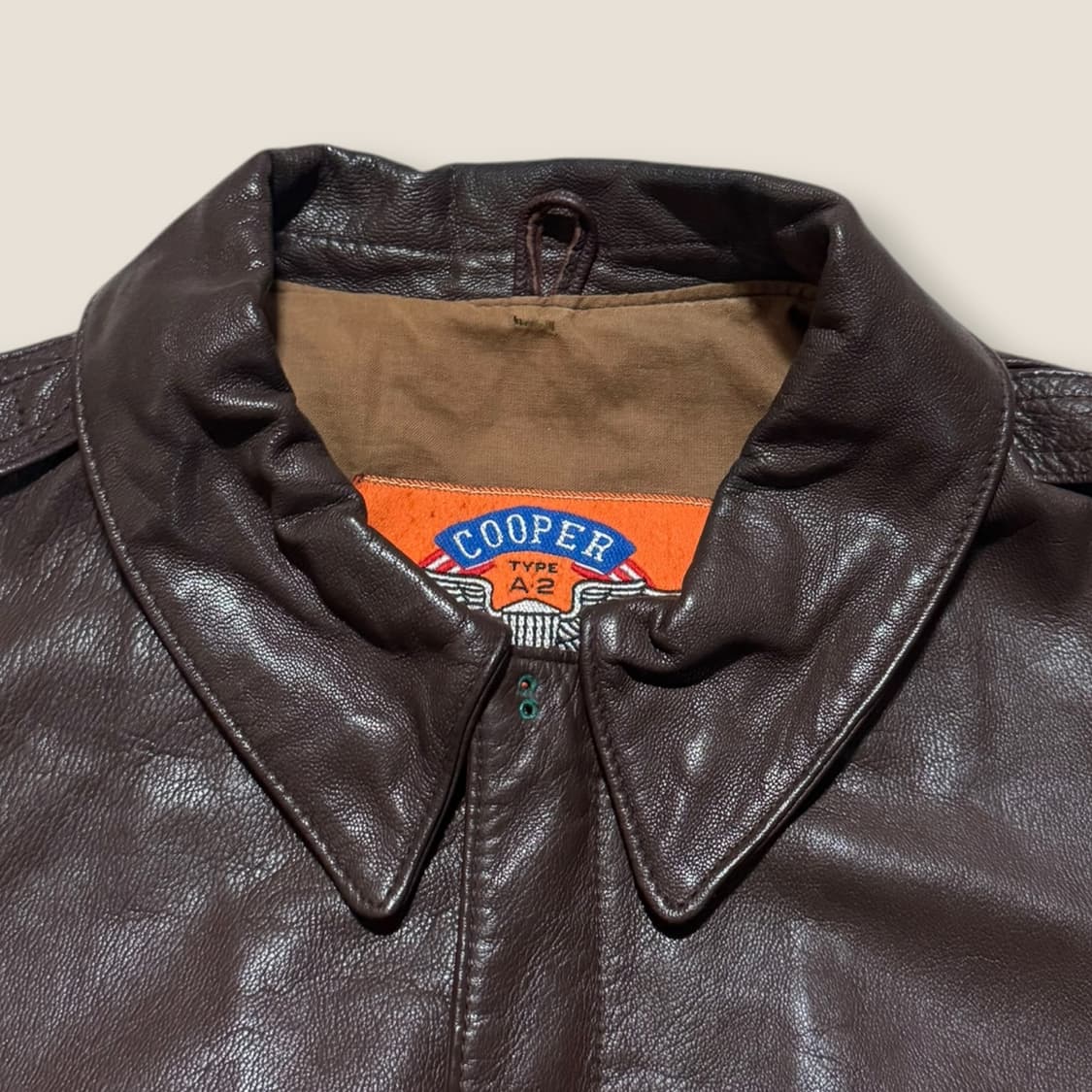 80s USA Cooper A-2 플라이트 자켓 42R 상품이미지2