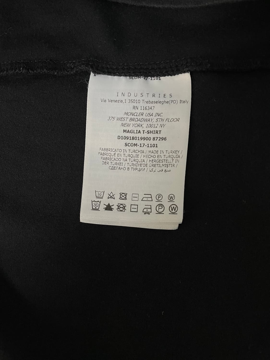 [XXXL] 몽클레어 와펜 패치 코튼 반팔 티셔츠 슬림핏 상품이미지7