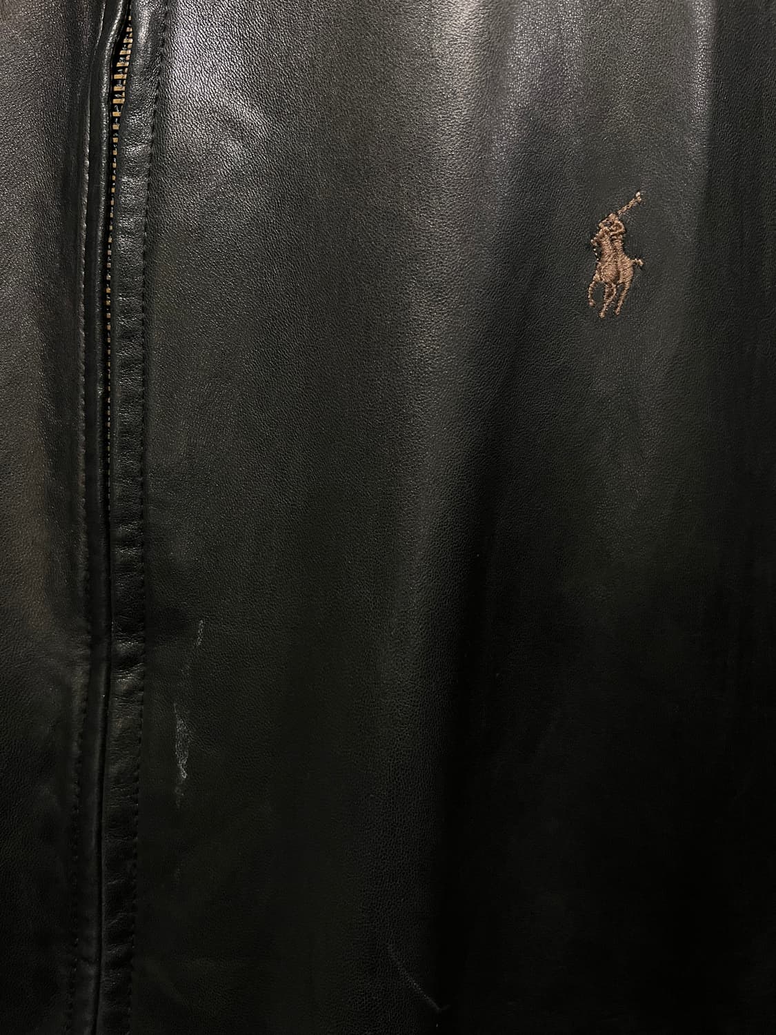 [XL]폴로 랄프로렌 맥스웰 램스킨 블랙 레더 자켓 상품이미지4