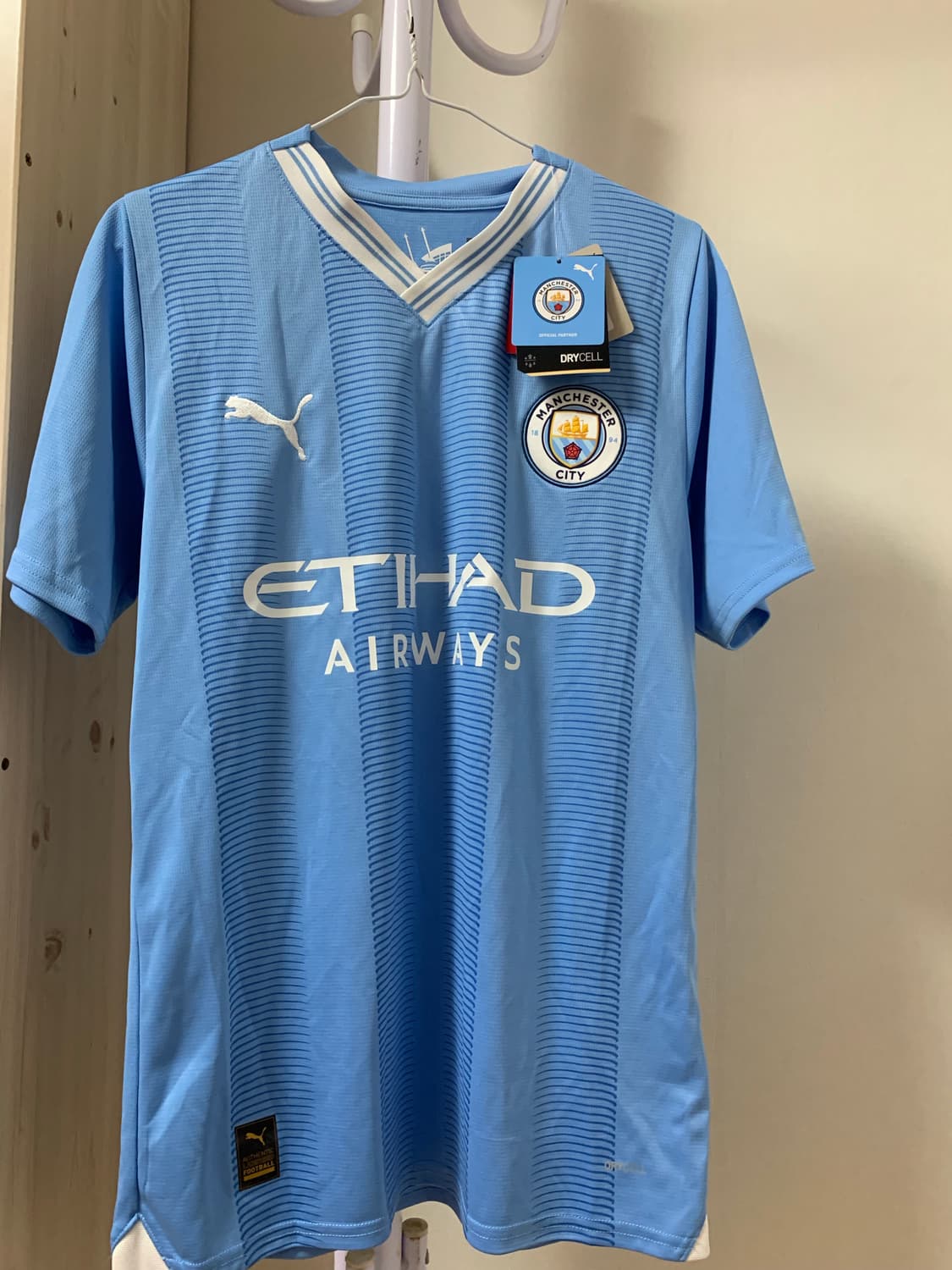 정품) 푸마 맨시티 23-24 홈 유니폼 세트 상품이미지2