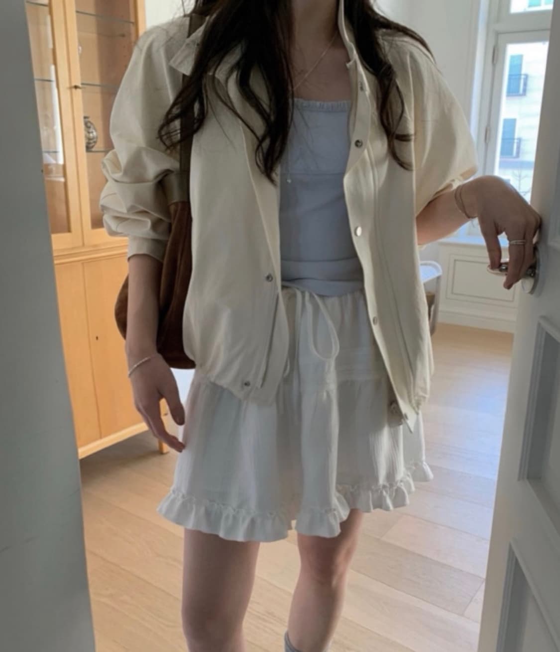 pyt 프릴 슬리브리스 (mute gray) 상품이미지1