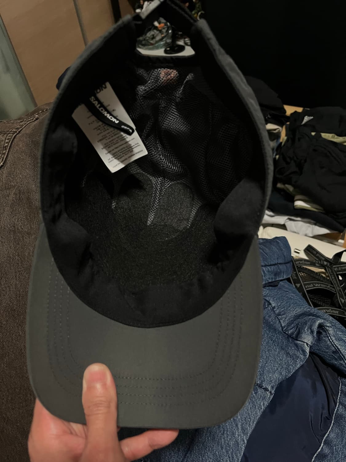 살로몬 링크 캠프 캡 차콜 극미중고 팝니다 상품이미지6