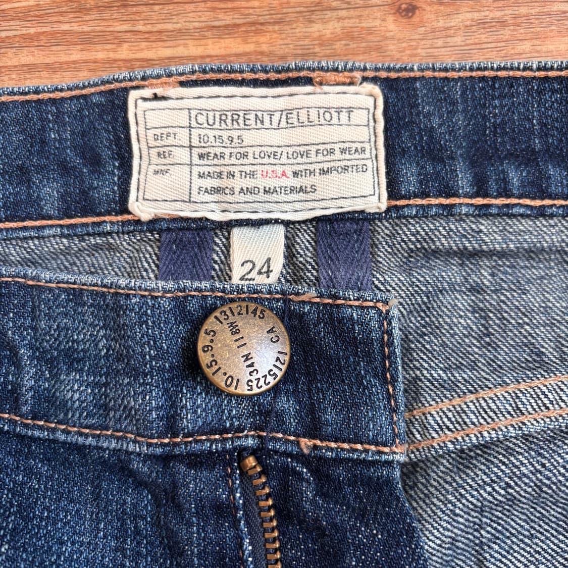 커렌엘리엇 정품 미국 수입 데님 26 청바지 슬림 테이퍼드 상품이미지6