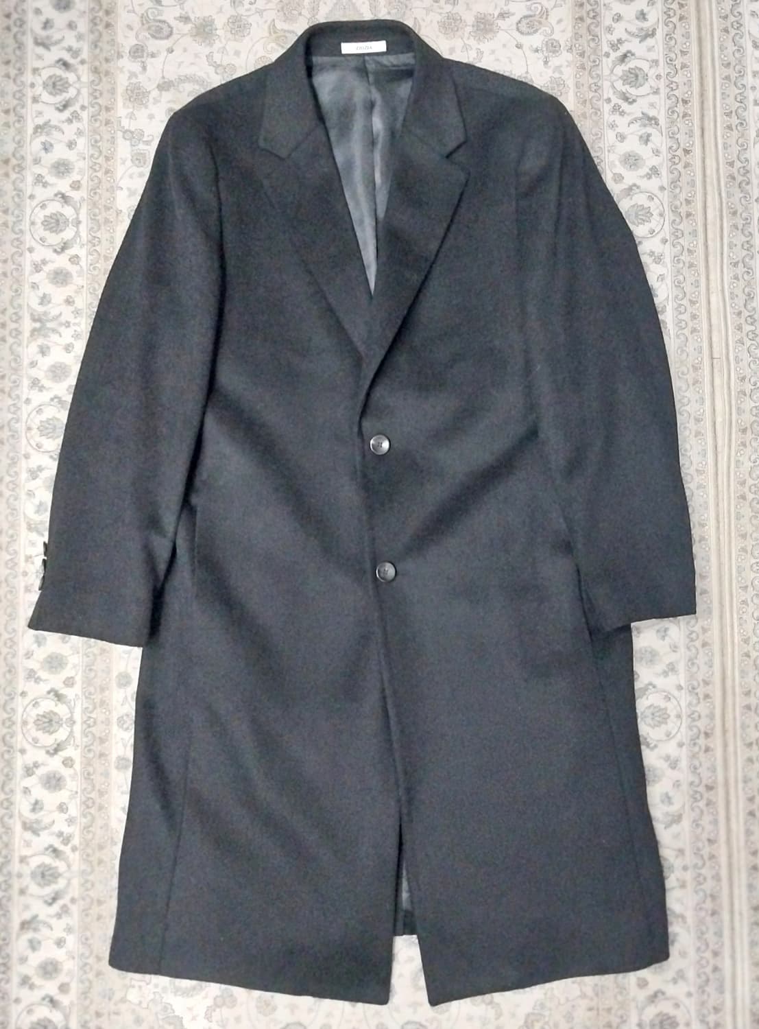 ZIOZIA  블랙 싱글 코트 100 상품이미지1