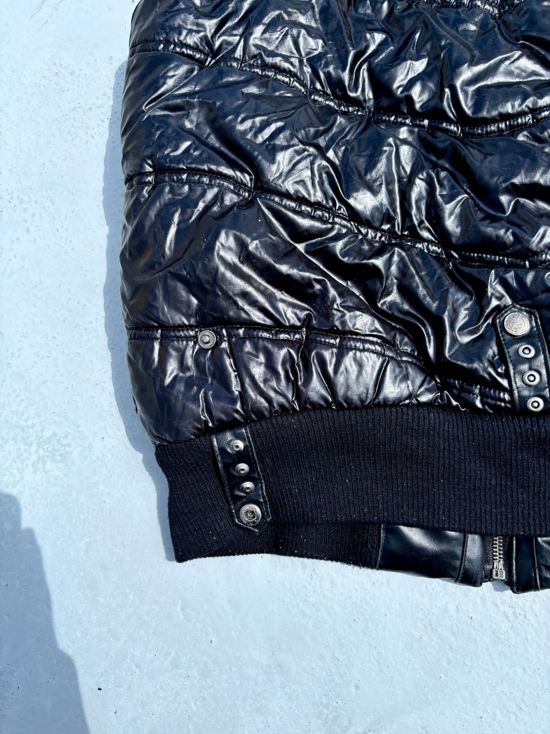 “Vintage” 00‘s Design Gimmick Leather De 상품이미지6