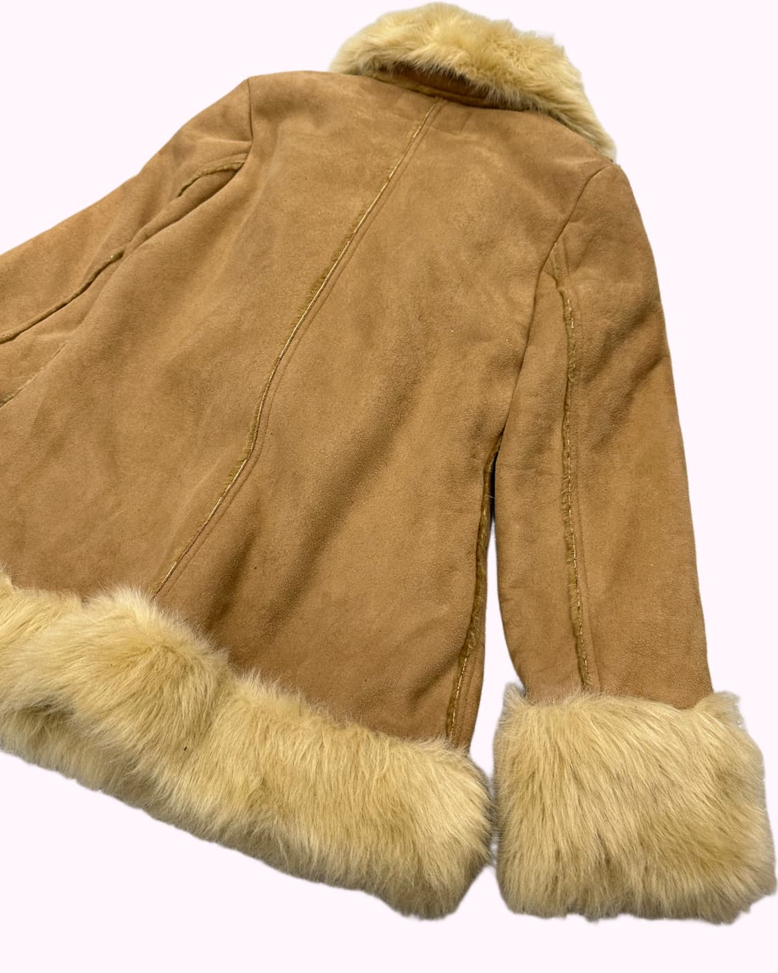 beige fur shearling coat 상품이미지6