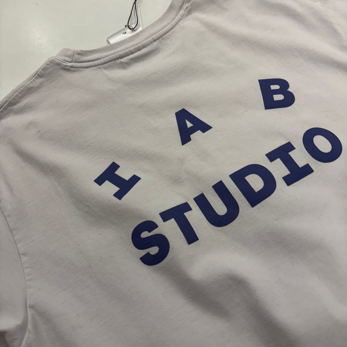 [XL] 아이앱 스튜디오 반팔 티셔츠 화이트 B659 상품이미지9