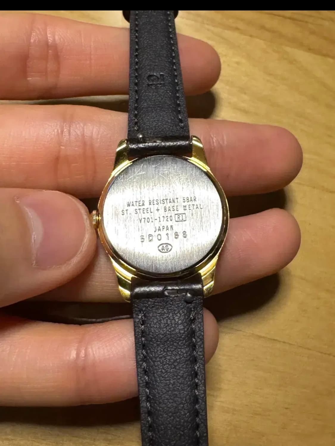 90년대 세이코 알바 success 금장 가죽 시계 상품이미지3
