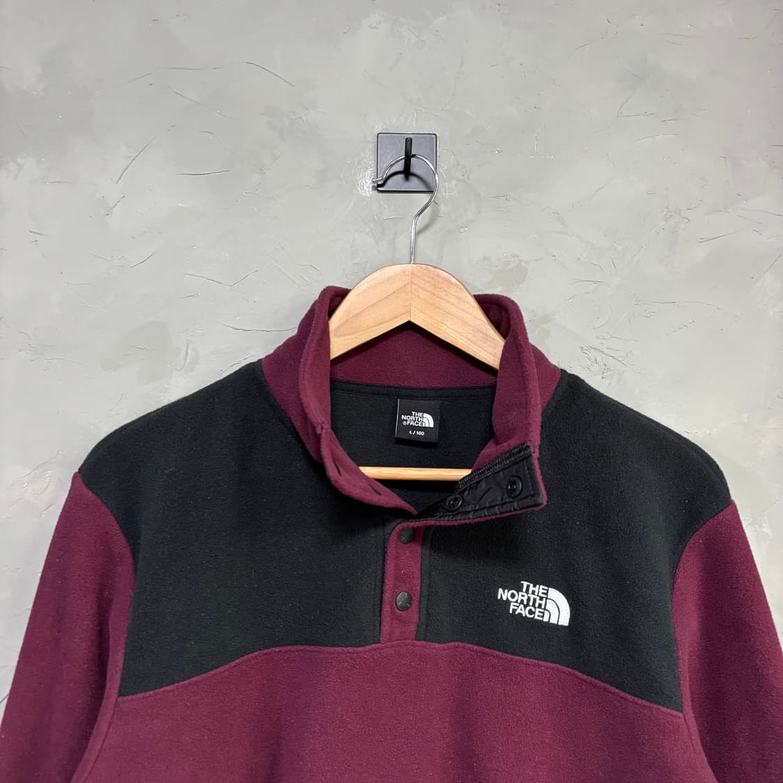 노스페이스 플리스 반집업 버건디 상품이미지2