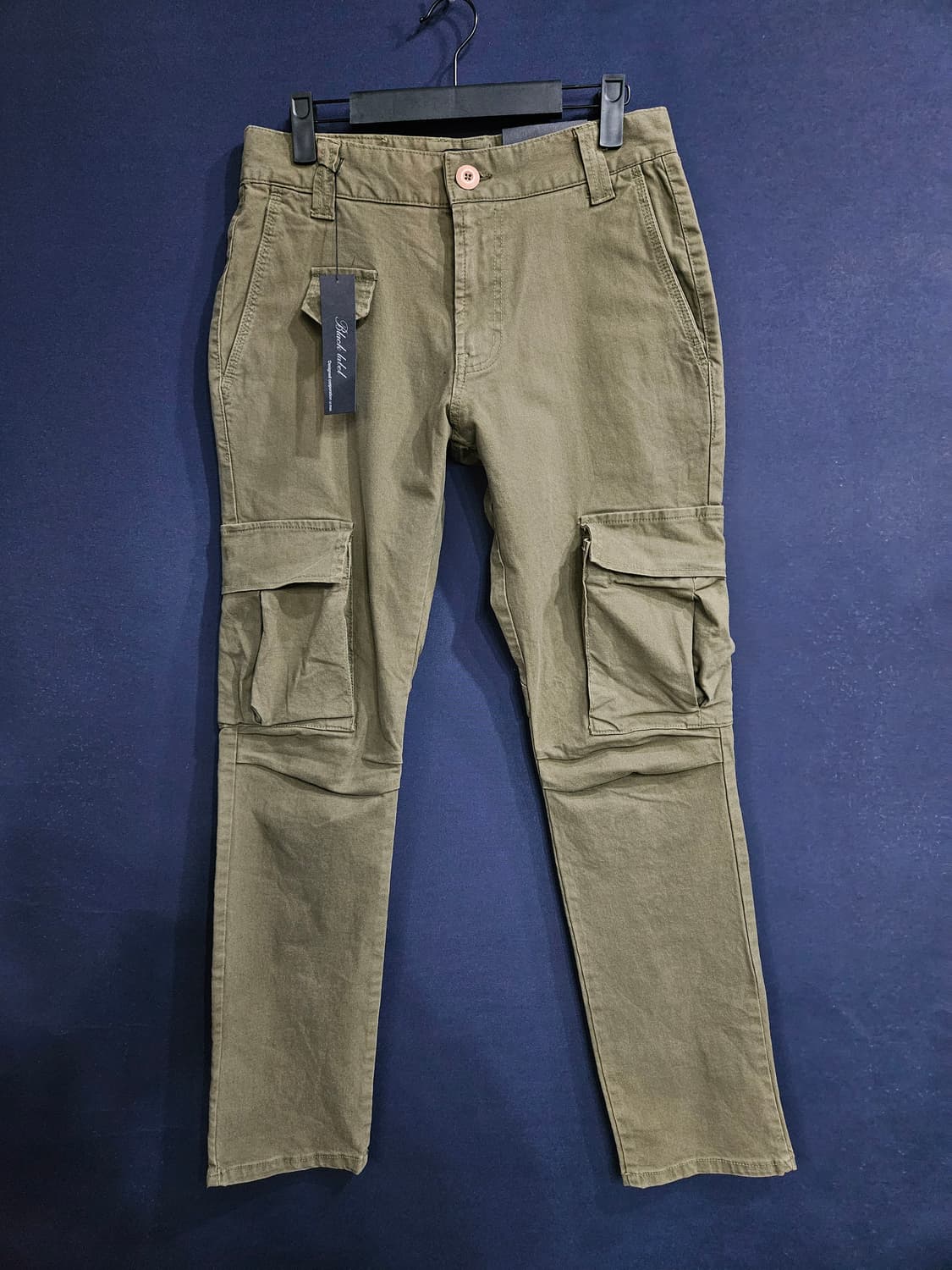 블랙 라벨 카키 남성 슬림핏 허리 29~30 카고팬츠  상품이미지1