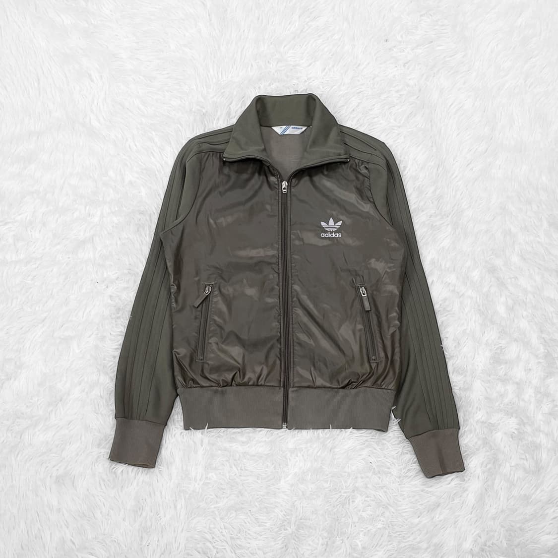 아디다스 불꽃 로고 y2k 트랙탑 져지 카키 브라운 상품이미지2