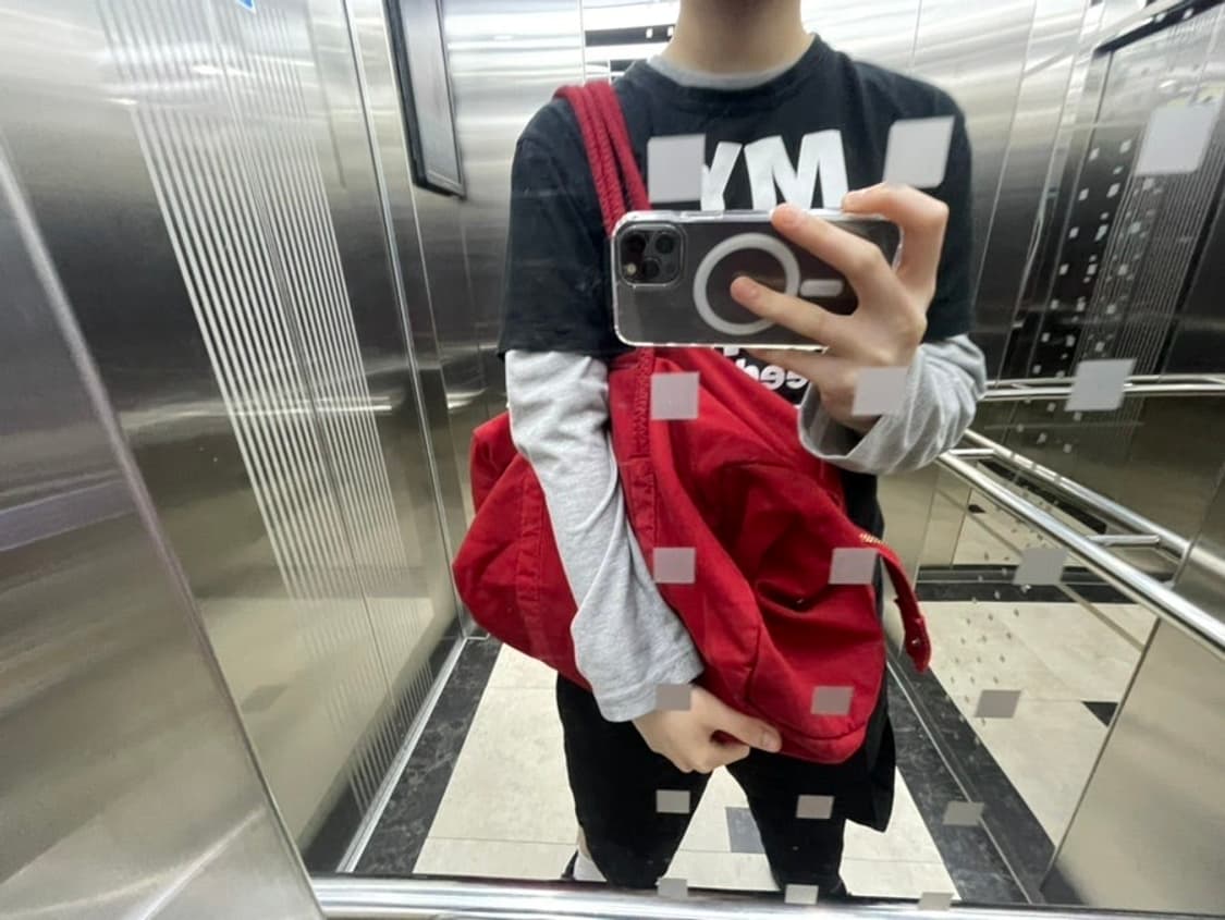 누마레 ee 더플백 레드 라지 상품이미지1