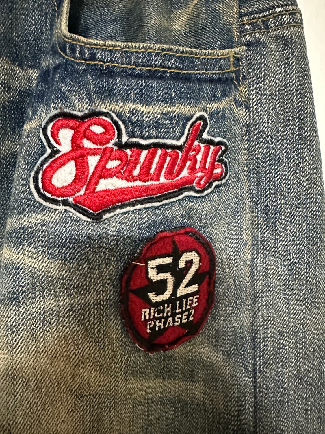 Japanese semi flared patch denim 상품이미지5