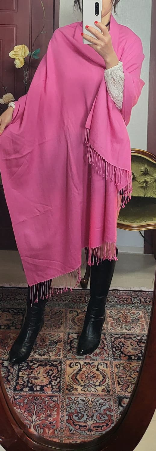 100% 캐시미어 빅숄 스카프  상품이미지1