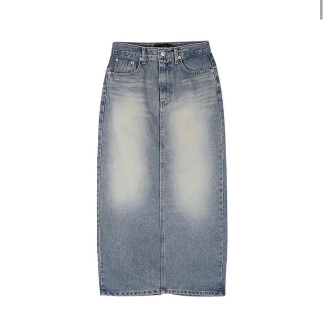 블랙업 제레미 워싱 데님스커트 상품이미지2