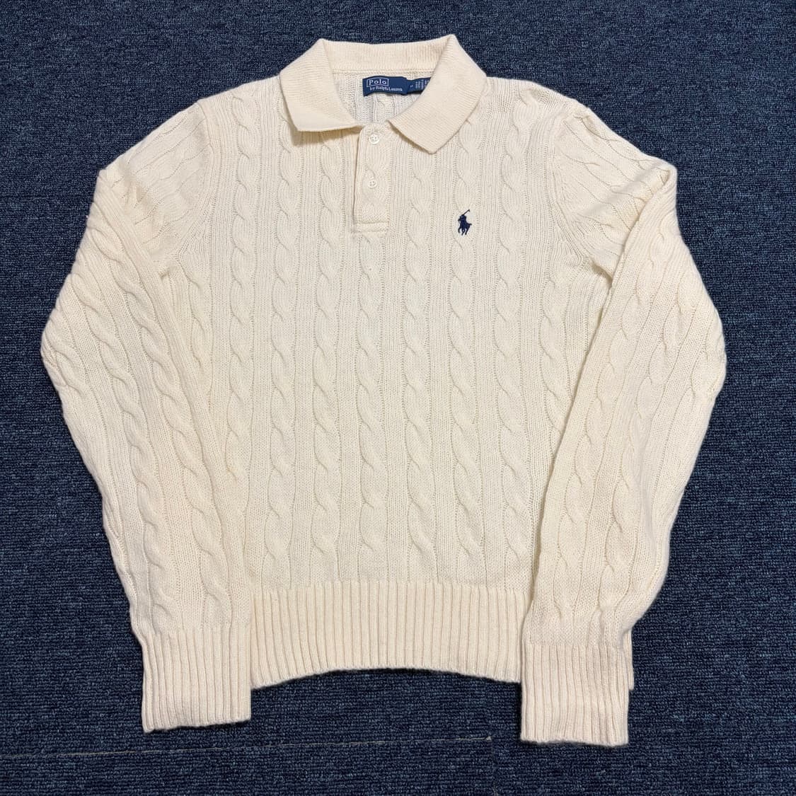 폴로 랄프로렌 울 캐시미어 꽈배기 니트 상품이미지1