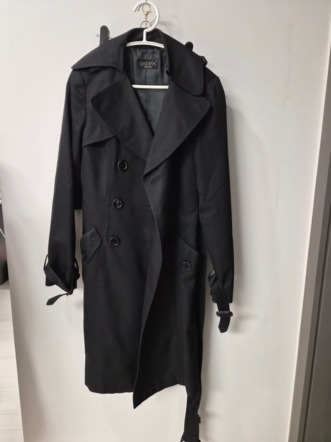 GGPX 블랙 트렌치코트 상품이미지1