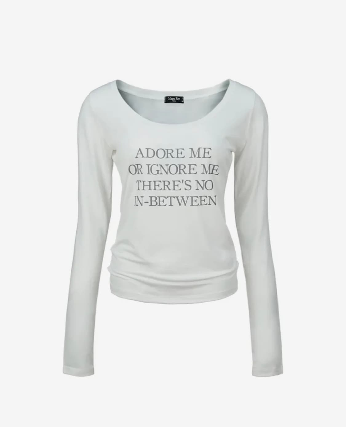 매고렌서울 어도어미 루즈핏 롱슬리브 화이트 티셔츠 상품이미지2