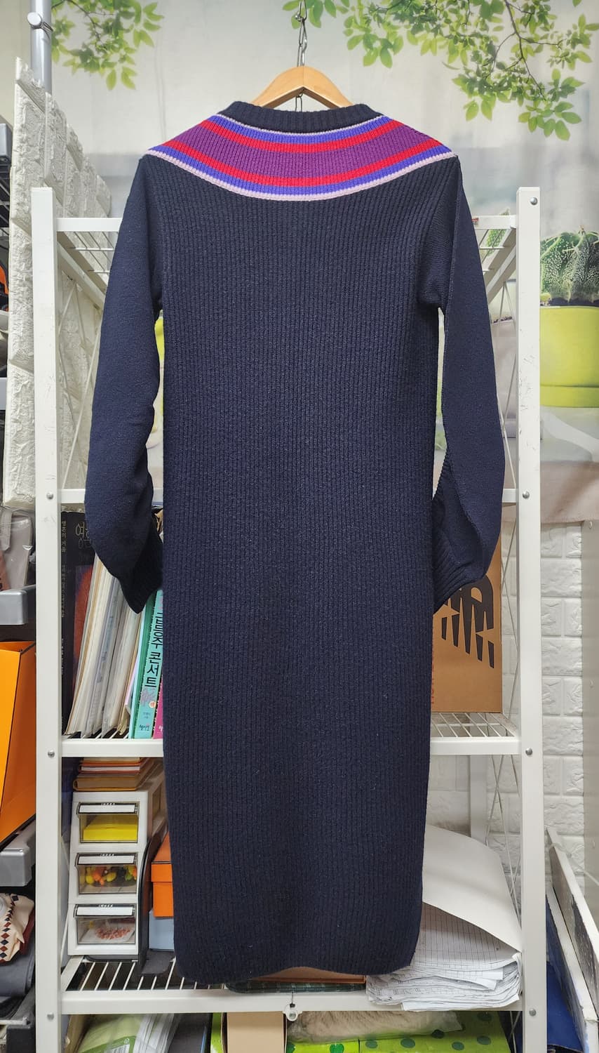 비비안웨스트우드 니트 롱원피스 날씬77 브이넥 니트원피스 AD43 상품이미지3