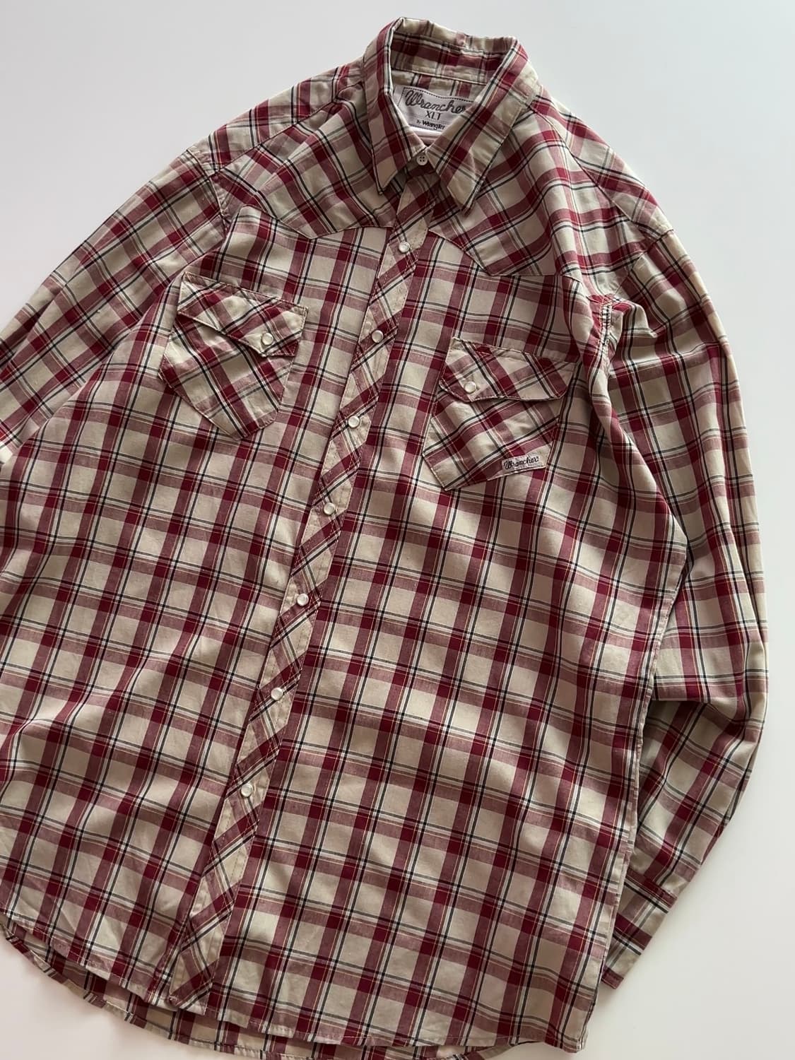 랭글러 레드 웨스턴 체크 셔츠 XLT 상품이미지2