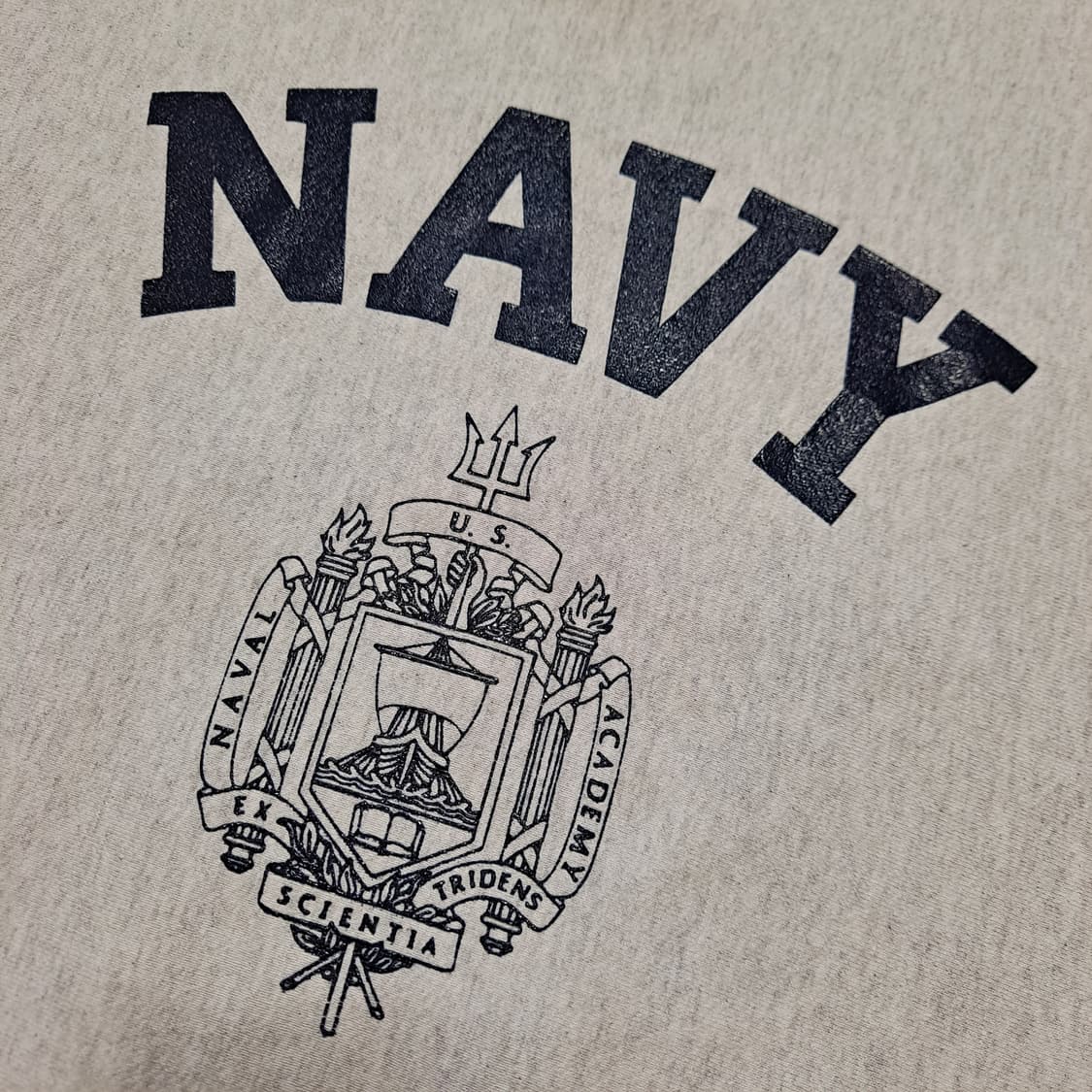 90s 미제 미해군사관학교 navy 리버스위브 스웻셔츠 상품이미지8