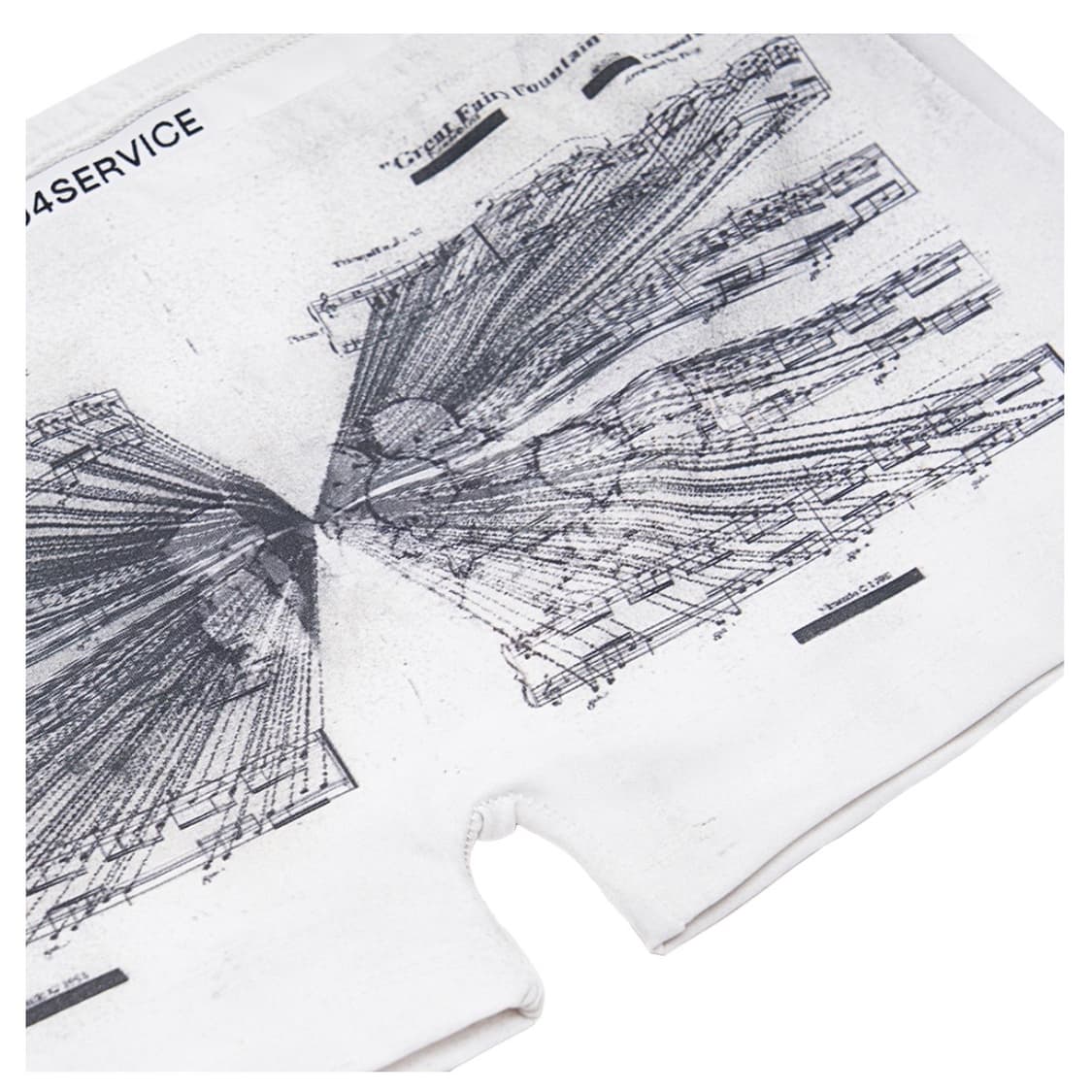 604서비스 마이크로 쇼츠 화이트 상품이미지3