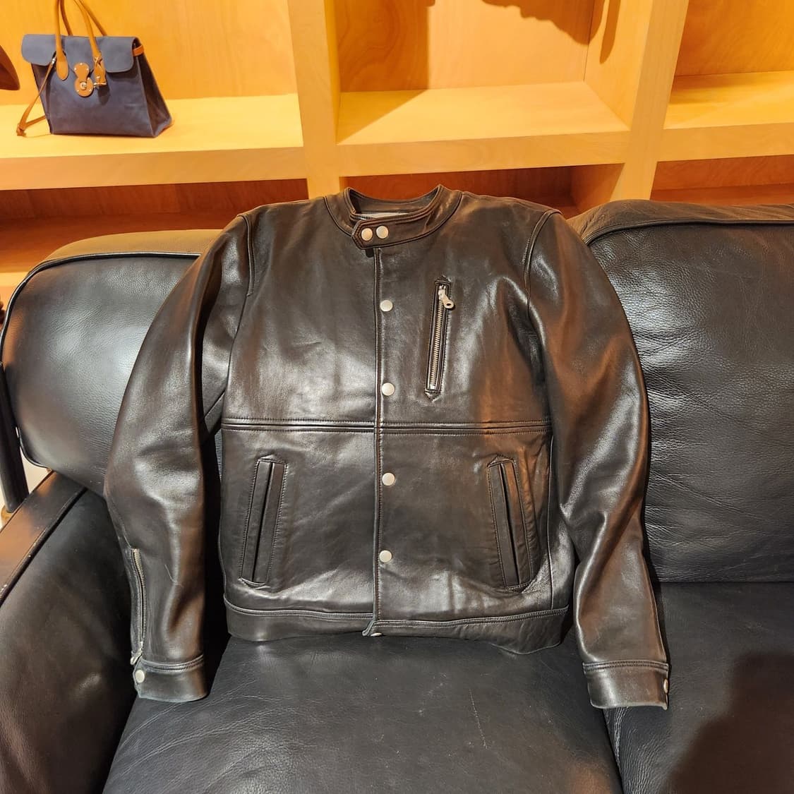 라이풀 이태리 양가죽 트러커 자켓 M 상품이미지1
