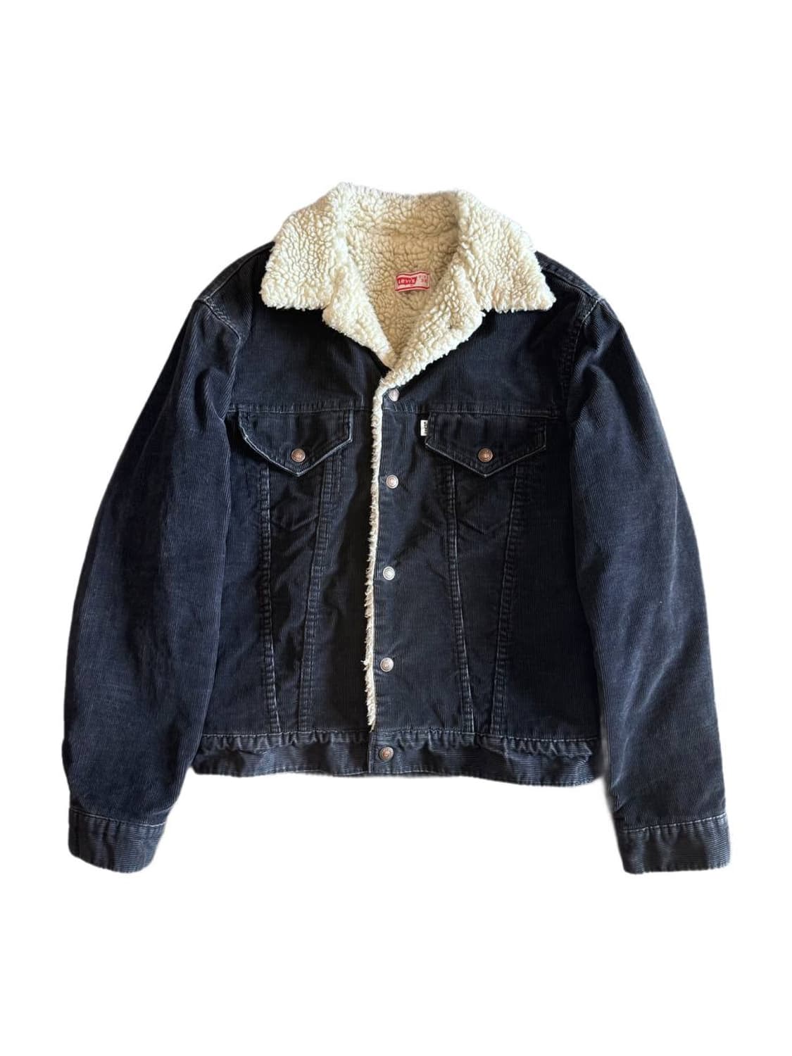80s Levis white tap corduroy sherpa jack 상품이미지1