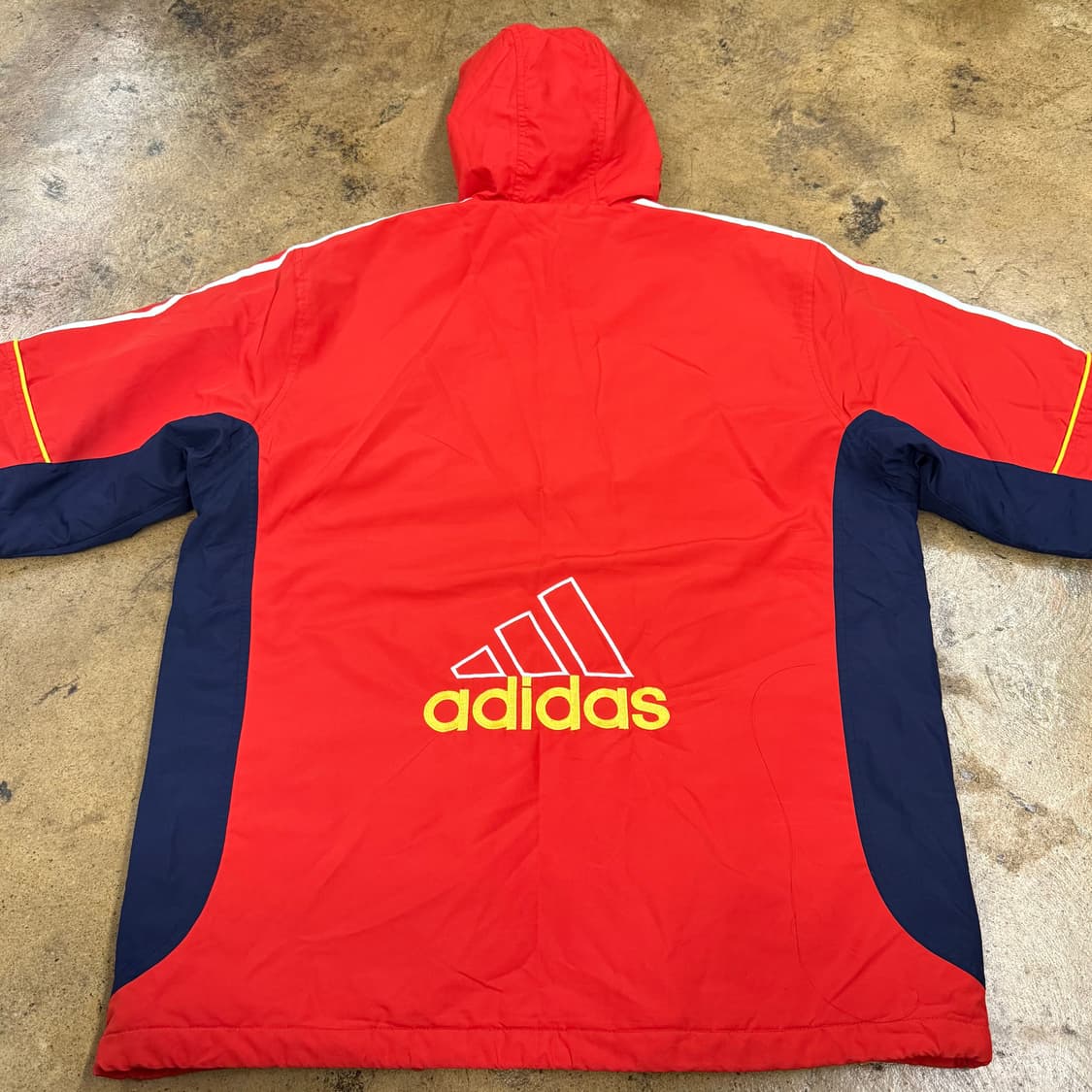[정품/100] 아디다스 빨간색 후드 바람막이 자켓 b16 상품이미지4
