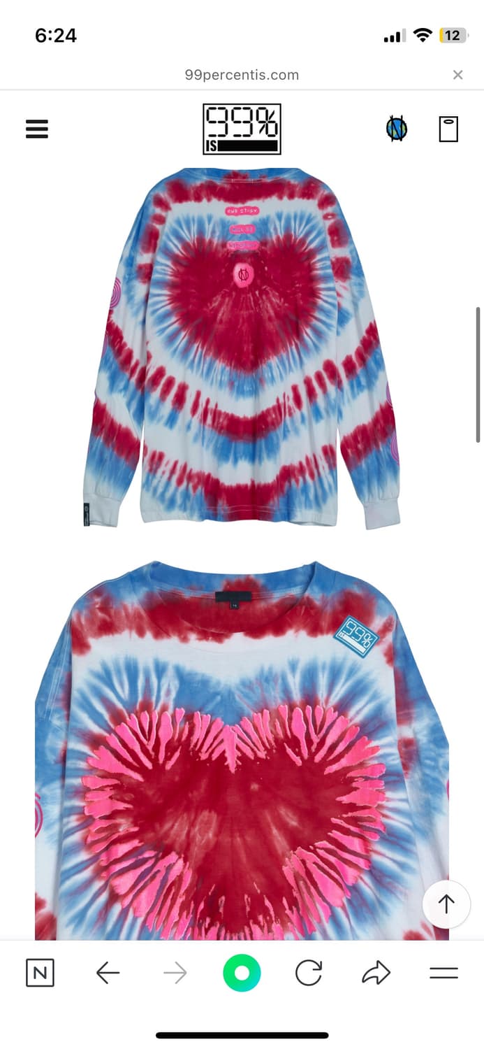 99%is TIE-DYE SLEEVE T-SHIRT 타이다이 긴팔 티셔츠 상품이미지4