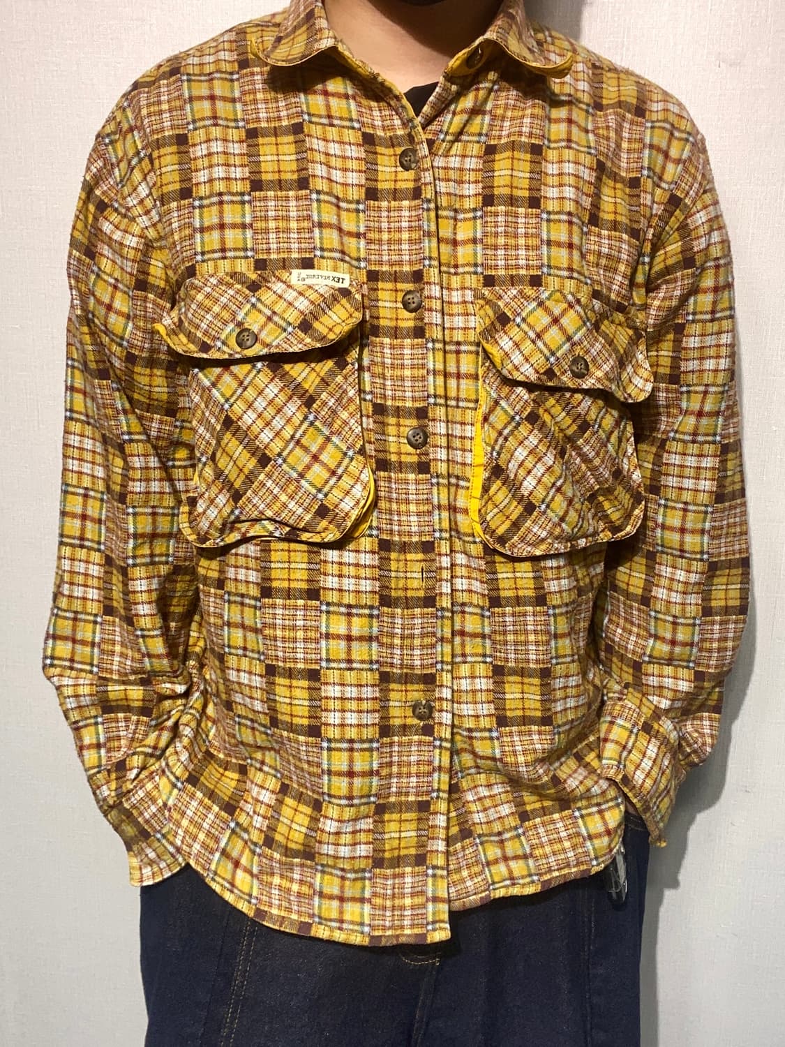 [100] 90s TEX REVERSE USA 빈티지 체크 셔츠 상품이미지8