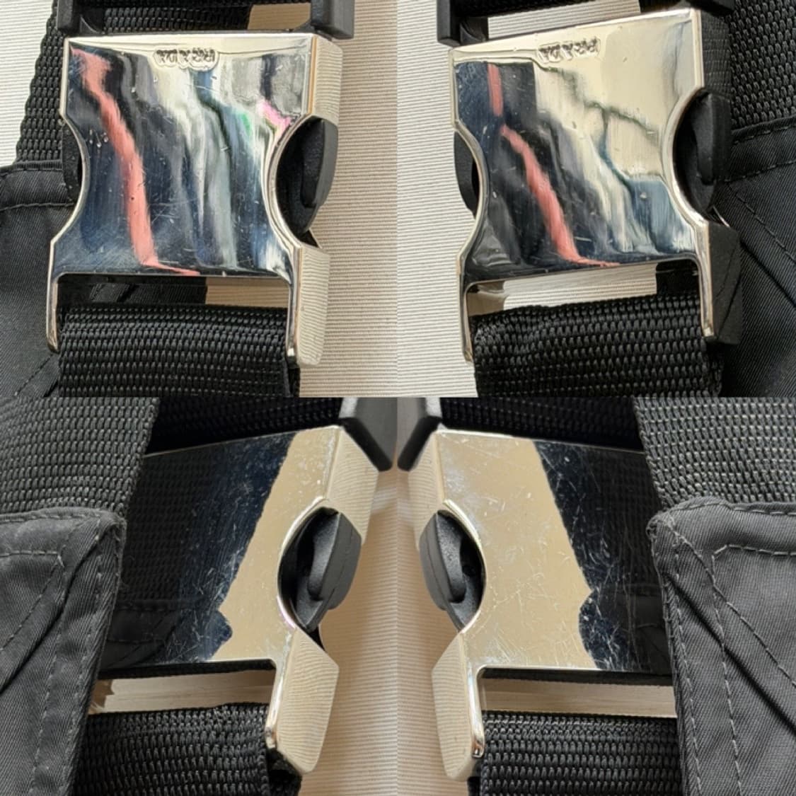 프라다 트랜스폼 리나일론 오버롤즈 멜빵바지 (50)  상품이미지7