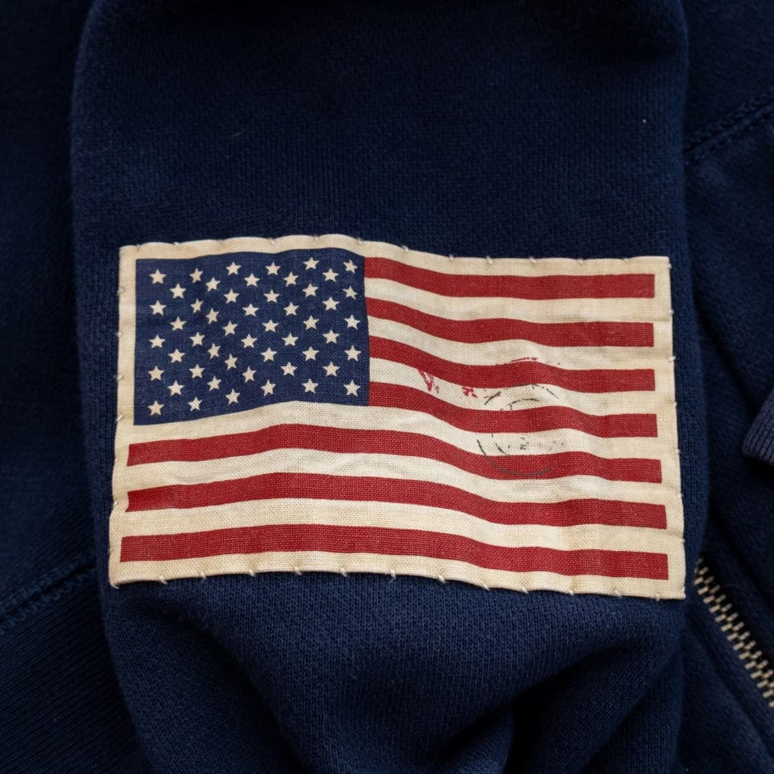 폴로 랄프로렌 빅포니 USA 플래그 후드집업 네이비 상품이미지5